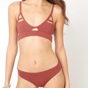 Jessi top, Ali bottoms Tavik bikini berry colour